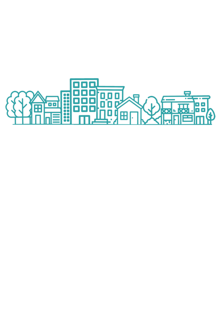 green buildings illustration